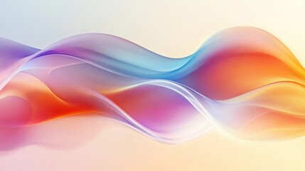 an energetic array of intersecting, glowing waves with vibrant color shifts and smooth gradients, mo