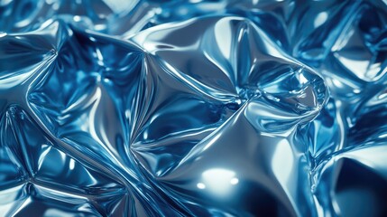Poster - Smooth Blue Glass Texture Background