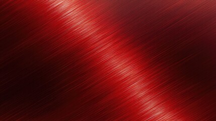 Poster - Smooth Red Metallic Background with Light Effects