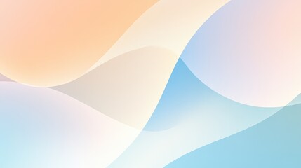 Poster - Soft Pastel Waves Background Design