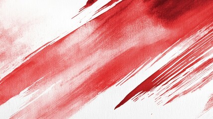 Poster - soft red watercolor brushstroke background