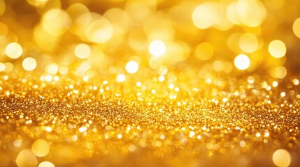 Poster - sparkling golden glitter background