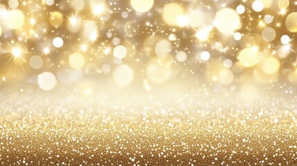 Poster - sparkling golden glitter background for celebrations