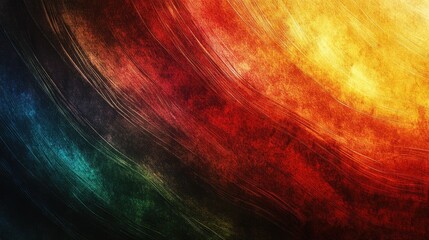 Poster - colorful textured rainbow background design