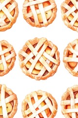 Wall Mural - Apple Pies with Lattice Crust