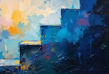 Wall Mural - abstract and colorful vibrant color mix
