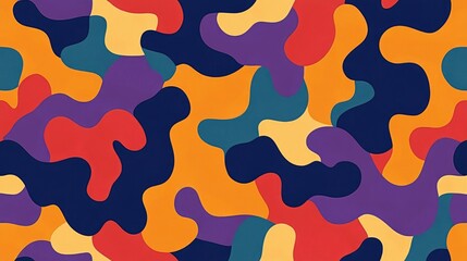 Poster - vibrant abstract color explosion pattern