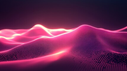 Poster - Vibrant Pink Glowing Abstract Background