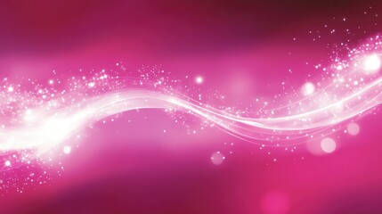 Poster - Abstract Pink Glow with Vibrant Sparkles