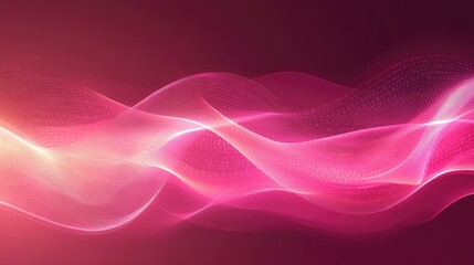 Poster - vibrant pink abstract glowing background