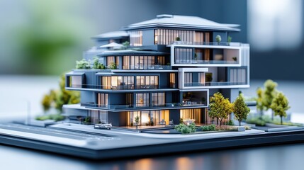 Poster - exploring modern generic contemporary style in miniature architectural models a closer look at desig