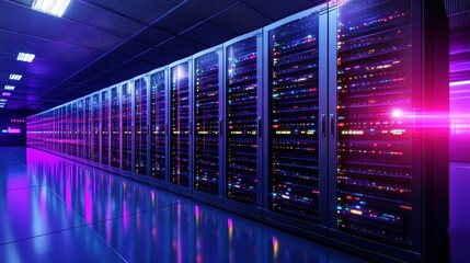 Poster - exploring data center server room storage systems the future of generic cloud infrastructure and man