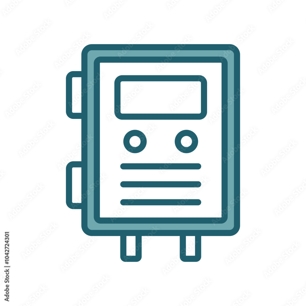 fuse box icon vector design template simple and clean