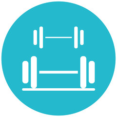 Canvas Print - Workout vector icon illustration of Pilates iconset.