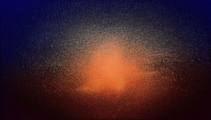 Poster - Abstract background with orange and blue gradient, a soft light in the center.