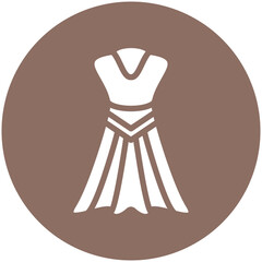 Sticker - Dress vector icon illustration of Fashion Ecommerce iconset.