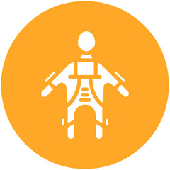 Sticker - Exoskeleton vector icon illustration of Robotics iconset.