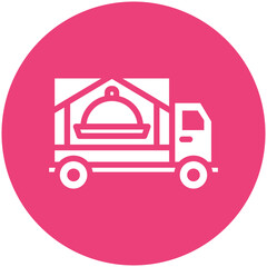 Poster - Delivery vector icon illustration of Catering iconset.