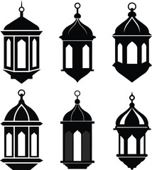 Islamic Lantern Vector design with transparent background, PNG, JPG