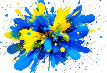 Wall Mural - splatter colorful with paint stains background, vector abstract background