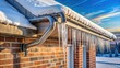 © Atittaya - House gutter with hanging icicles during winter thaw