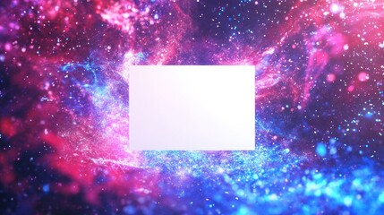 Wall Mural - a vibrant cosmic background with a blank space for text or graphics.