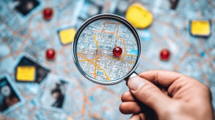 Focused Map Navigation with Magnifying Glass