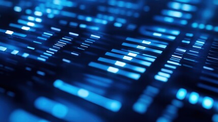 An extreme close-up of a next-generation DNA sequencing nanopore array, showing high-throughput genetic analysis capabilities, Genomics technology style