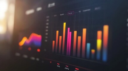 Poster - colorful data visualization for business analysis