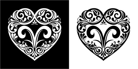 Poster - vector a love ornate