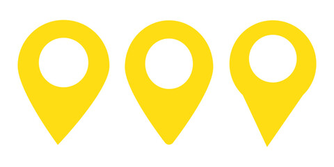 Poster - set of icons location pin, map pin, place, location, address, location icon. vector map pin, red pin