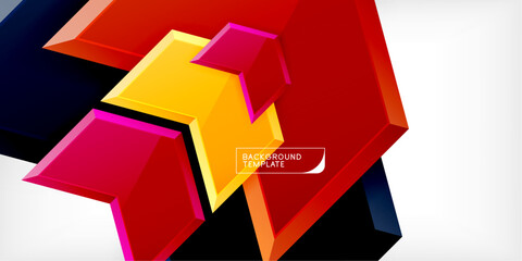 Poster - Technology dynamic arrow geometric background. Vector Illustration For Wallpaper, Banner, Background, Card, Book Illustration, landing page