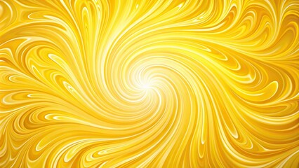 Wall Mural - Colorful abstract swirl pattern on yellow background