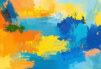 Wall Mural - brushed painted abstract background. brush stroked painting. strokes of paint. 2d illustration.