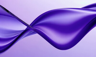 Poster - 3d purple background with purple waves, purple abstract shapes.