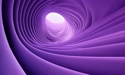 Poster - a purple abstract background with curved lines, purple shapes, and a 3d render.