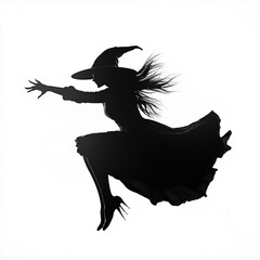 Poster - Witch Flying Isolated