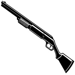 Wall Mural - illustration of a shotgun