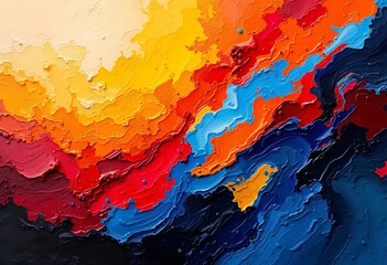 Wall Mural - brushed painted abstract background. brush stroked painting. strokes of paint. 2d illustration.