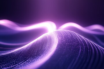 Poster - A purple wave with a purple background. The wave is very long and has a lot of detail