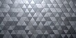 © yuwaree - Extreme close-up 3D render of an object with grey simple triangles background