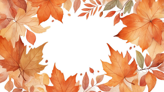 Autumn leaves create a beautiful frame and background for this image, showcasing vibrant colors and a seasonal border