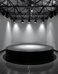 Wall Mural - empty stage with spotlight