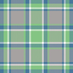 Wall Mural - Plaid check pattern in green color. Seamless fabric texture. Tartan textile print.