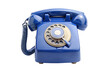© mdbhraju76 - modern blue rotary dial telephone isolated on transparent background