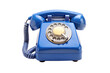 © mdbhraju76 - modern blue rotary dial telephone isolated on transparent background