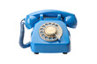 © mdbhraju76 - modern blue rotary dial telephone isolated on transparent background