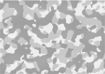 Aufkleber - Abstract halftone background. Military camouflage effect dot seamless pattern texture. Dotted background as design element.