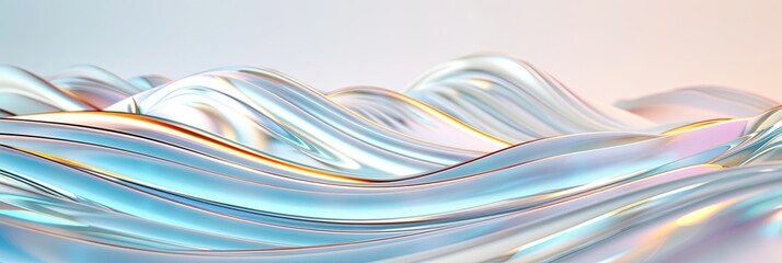 Wall Mural - Abstract background design, colorful glass shapes flowing 3d effect, perfect for presentation