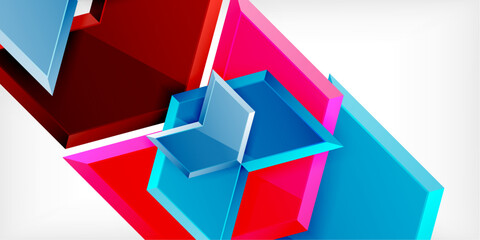 Poster - Technology dynamic arrow geometric background. Vector Illustration For Wallpaper, Banner, Background, Card, Book Illustration, landing page